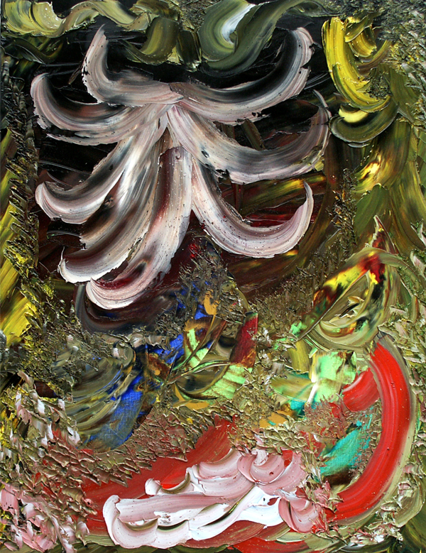 The Temple of Ancient Spirits, original oil painting in portrait format by SokanRed