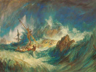 Turner — Storm and Shipwreck